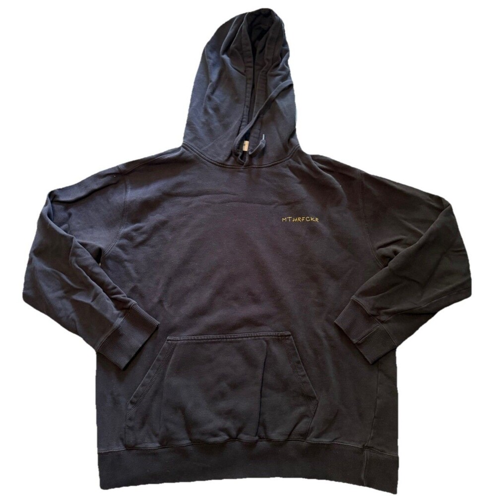 Maison Labiche Black MTHRFCKR Pullover Hoodie Sweatshirt Mens M⁠